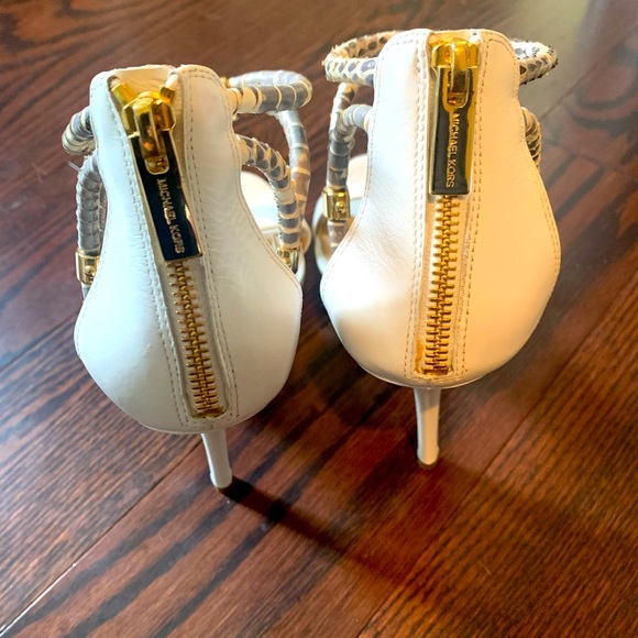 Michael Kors white and animal print shoes - Picture 3 of 5